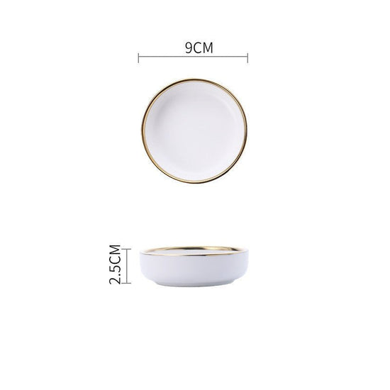 Big Soup Bowl Rice Bowl About Household Ceramic Plate $12.42 Dana Fashion Color: 1style Dana's Kitchen Product information: Product Category: Bowl Material: more than 45 percent bone meal and bone china Pattern: solid color 3.5 inch plate (white), spoon (