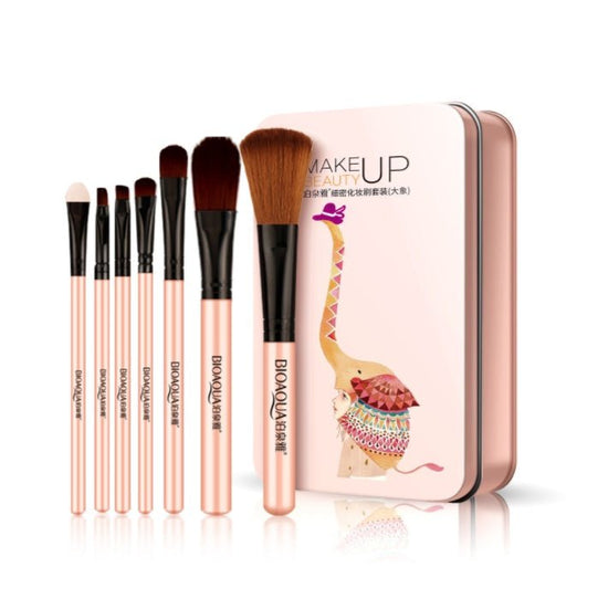 BIOAQUA Makeup Brushes Set Powder Foundation Eyeshadow Make Up Brush Soft Synthetic Hair Concealer kit Tool Cosmetics $15.81 Dana Fashion Color: Pink makeup Product information: Product Category: Makeup Brush Number of brushes: 7 Brush material: fiber hai
