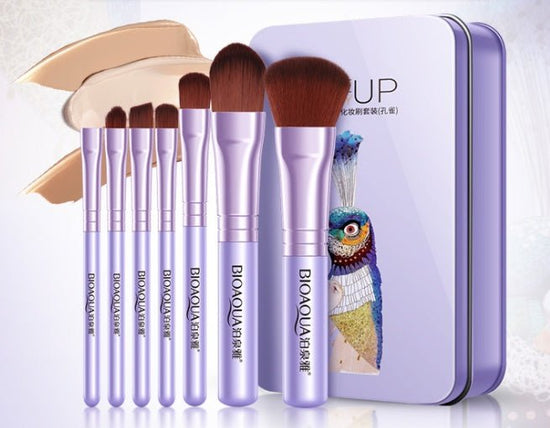 BIOAQUA Makeup Brushes Set Powder Foundation Eyeshadow Make Up Brush Soft Synthetic Hair Concealer kit Tool Cosmetics $15.81 Dana Fashion Color: Pink makeup Product information: Product Category: Makeup Brush Number of brushes: 7 Brush material: fiber hai