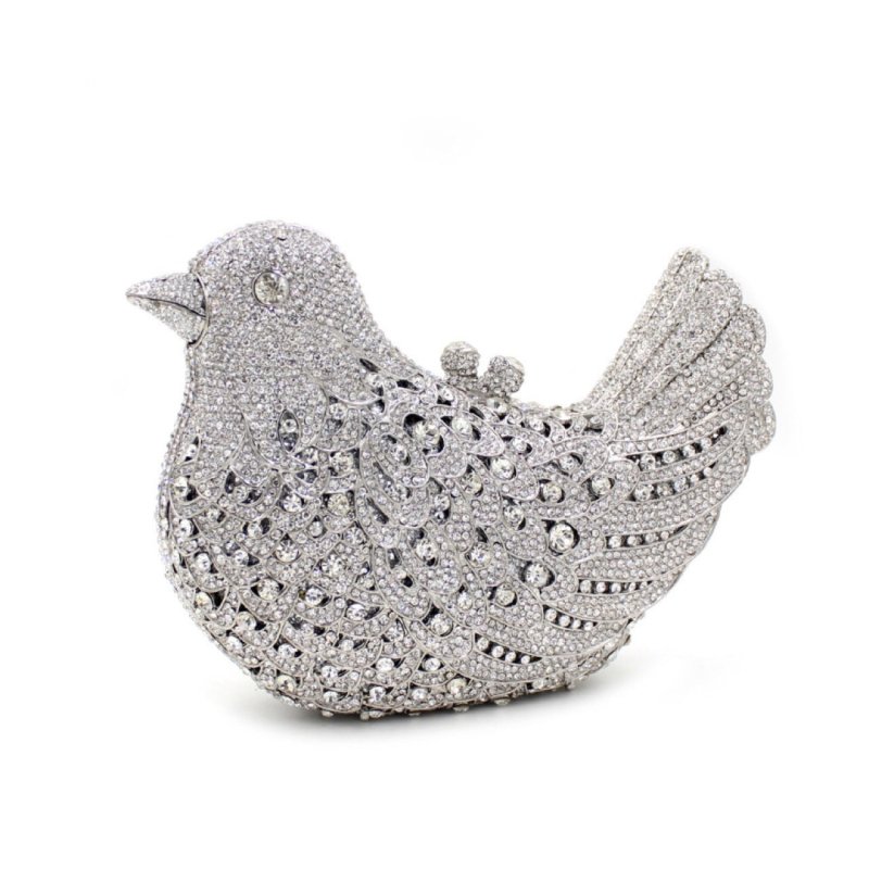 Bird And Peace Dove Animal Jewel Pack Rhinestone Dinner Bag $153.99 Dana Fashion Color: 10color Women's Bags Product information: Product Category: Dinner Bag Material: Alloy, Rhinestone Lining texture: synthetic leather Bag trend style: gem bag Opening m