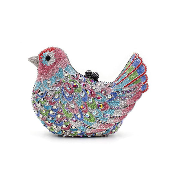 Bird And Peace Dove Animal Jewel Pack Rhinestone Dinner Bag $153.99 Dana Fashion Color: 2color Women's Bags Product information: Product Category: Dinner Bag Material: Alloy, Rhinestone Lining texture: synthetic leather Bag trend style: gem bag Opening me