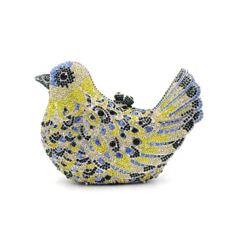 Bird And Peace Dove Animal Jewel Pack Rhinestone Dinner Bag $153.99 Dana Fashion Color: 4color Women's Bags Product information: Product Category: Dinner Bag Material: Alloy, Rhinestone Lining texture: synthetic leather Bag trend style: gem bag Opening me