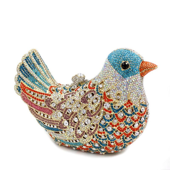 Bird And Peace Dove Animal Jewel Pack Rhinestone Dinner Bag $153.99 Dana Fashion Color: 9color Women's Bags Product information: Product Category: Dinner Bag Material: Alloy, Rhinestone Lining texture: synthetic leather Bag trend style: gem bag Opening me
