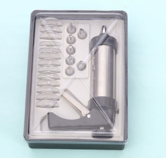 Biscuit Press Biscuit Machine $45.39 Dana Fashion style: Biscuit machine Dana's Kitchen Overview: Purpose: Bake cookies and decorate cakes Stainless steel cookie gun 1.100g butter, 130g low gluten flour, 50g white sugar without milk and other, other recip