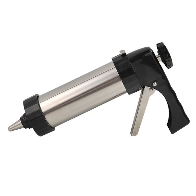 Biscuit Press Biscuit Machine $45.39 Dana Fashion style: Biscuit machine Dana's Kitchen Overview: Purpose: Bake cookies and decorate cakes Stainless steel cookie gun 1.100g butter, 130g low gluten flour, 50g white sugar without milk and other, other recip