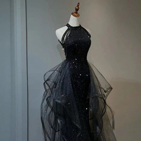 Black Evening Dress For Women $119.50 Dana Fashion Color: Black Size: L Women's clothing Product information: Color: Black Main fabric composition: Polyester Fiber Waist type: high waist Size: XS,S,M,L,XL,XXL Skirt length: long skirt Sleeve length: sleeve