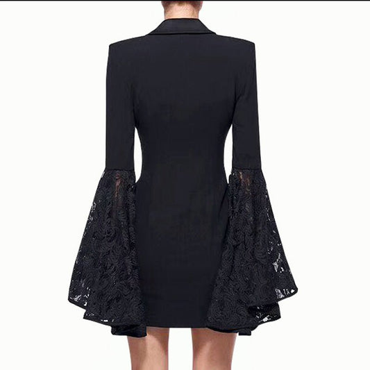 Black Suit Jacket For Women $79.00 Dana Fashion Color: Black Size: L Women's clothing Product information: Color: Black Size: S,M,L,XL Style: slim fit Style type: private clothing socialite Popular elements: lace Fabric name: Polyester Fiber Sleeve type: