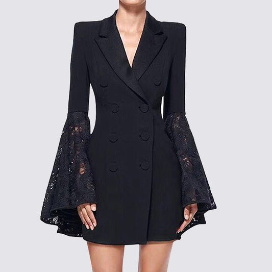 Black Suit Jacket For Women $79.00 Dana Fashion Color: Black Size: L Women's clothing Product information: Color: Black Size: S,M,L,XL Style: slim fit Style type: private clothing socialite Popular elements: lace Fabric name: Polyester Fiber Sleeve type: