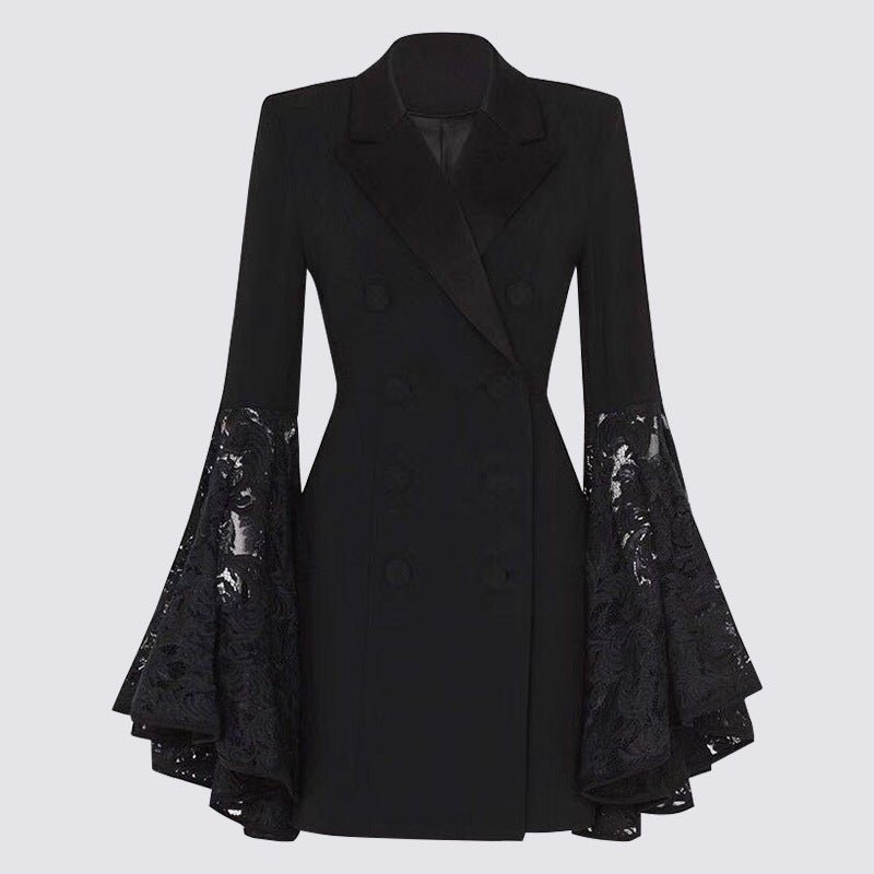 Black Suit Jacket For Women $79.00 Dana Fashion Color: Black Size: L Women's clothing Product information: Color: Black Size: S,M,L,XL Style: slim fit Style type: private clothing socialite Popular elements: lace Fabric name: Polyester Fiber Sleeve type: