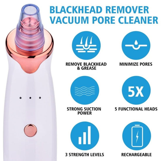 Blackhead Instrument Electric Suction Facial Washing Instrument Beauty Acne Cleaning Blackhead Suction Instrument $30.53 Dana Fashion Color: A Style Beauty Tools Overview Functions: 1. Remove Blackhead, deeply clean face 2. For acne, pimple skin treatment