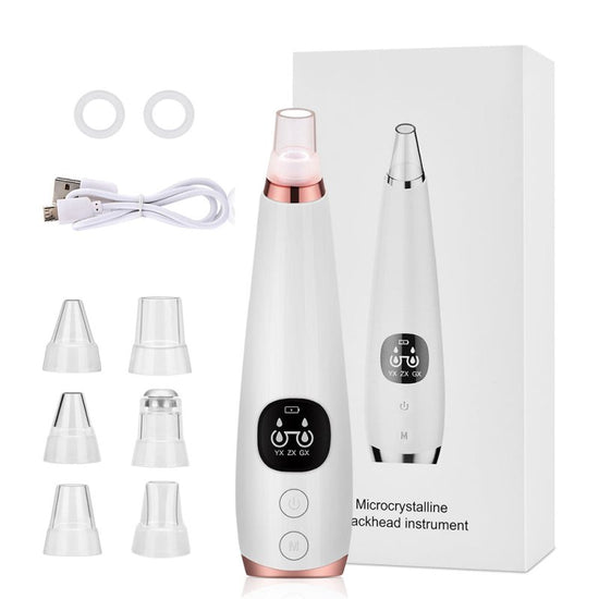 Blackhead Instrument Electric Suction Facial Washing Instrument Beauty Acne Cleaning Blackhead Suction Instrument $30.53 Dana Fashion Color: A Style Beauty Tools Overview Functions: 1. Remove Blackhead, deeply clean face 2. For acne, pimple skin treatment