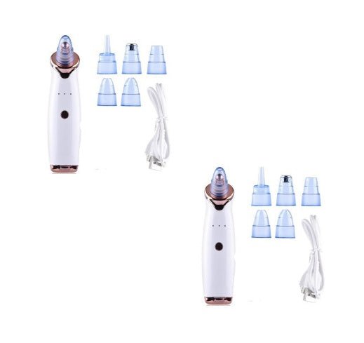 Blackhead Instrument Electric Suction Facial Washing Instrument Beauty Acne Cleaning Blackhead Suction Instrument $52.27 Dana Fashion Color: White 2pcs Beauty Tools Overview Functions: 1. Remove Blackhead, deeply clean face 2. For acne, pimple skin treatm