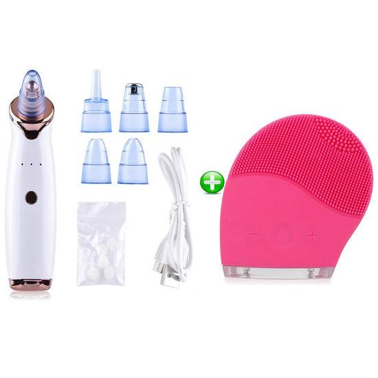 Blackhead Instrument Electric Suction Facial Washing Instrument Beauty Acne Cleaning Blackhead Suction Instrument $30.53 Dana Fashion Color: A Style Beauty Tools Overview Functions: 1. Remove Blackhead, deeply clean face 2. For acne, pimple skin treatment