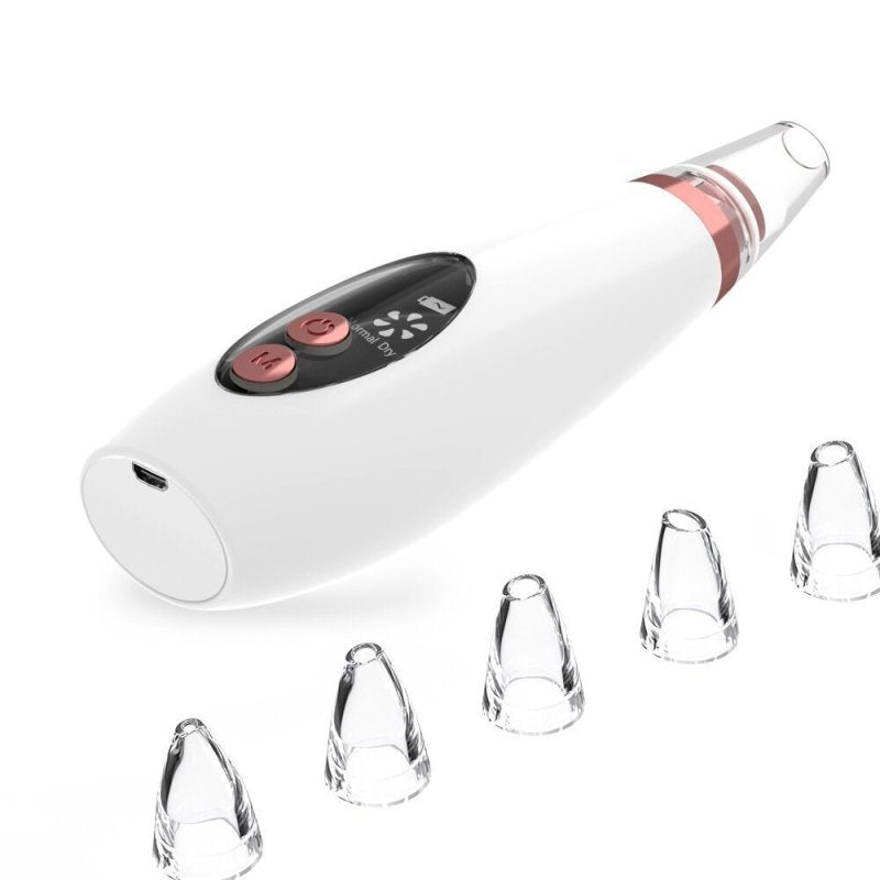 Blackhead Pore Vacuum Cleaner Nose Cleanser Blackheads Remover Blackhead Acne Removal Button Face Suction Beauty Skin Care Tool $28.22 Dana Fashion Color: White Model: USB Beauty Tools Name: microcrystalline blackhead instrument Product model: ly-9128 Inp