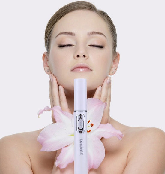 Blue Light Therapy Acne Laser Pen Soft Scar Wrinkle Removal Treatment Device Skin Care Beauty Equipment $16.25 Dana Fashion quantity: No logo Beauty Tools Overview: This is a handy photon device for all skincare. It is using the specific 415mm blue light