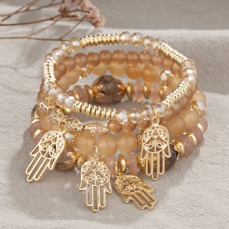 Bohemian Bracelet Creative Women's Jewelry Palm $18.50 Dana Fashion Color: B153 Coffee Women's Accessories Product information: Treatment Process: Electroplating Color: B153-Blue Black, B153-pink, B153-coffee, B153-black big hand, B153-light mixed, B153-l