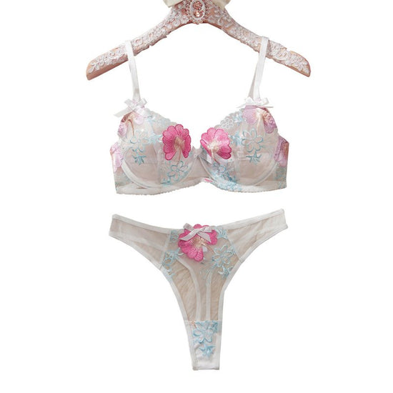 Bow Flower Embroidered Underwear Women $39.00 Dana Fashion Color: Light Pink Size: L Women's clothing Product information: Fabric name: Embroidery Color: light pink Main fabric composition: Polyester Fiber Size: S,M,L Note: 1. Asian sizes are 1 to 2 sizes
