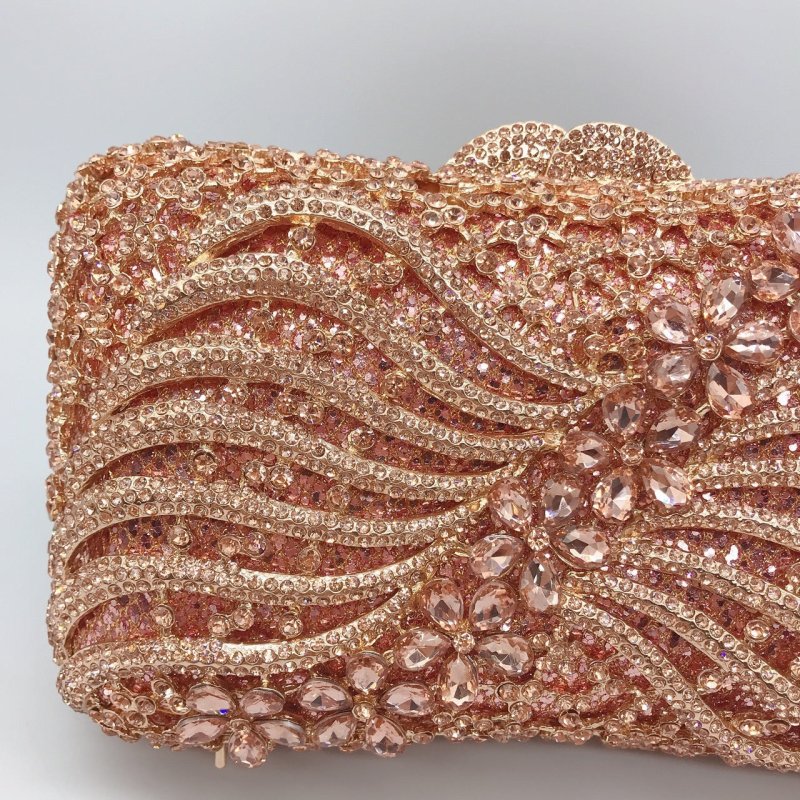 Bow Ribbon Diamond Evening Bag Hollow Rhinestone Banquet European And American Clutch $159.00 Dana Fashion Color: Champagne Women's Bags Product information: Fabric texture: synthetic leather Pattern: solid color Applicable scenario: Banquet Color: Champa