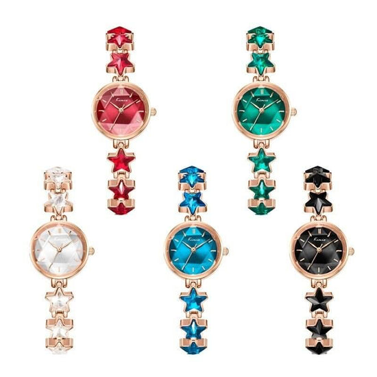 Bracelet Watch Ladies Stretch Buckle Light Luxury Rose Gold Quartz $95.50 Dana Fashion Color: Black Women's Accessories Product information: Special function: decoration Display type: pointer Applicable people: female Style: Korean Waterproof: Yes Waterpr