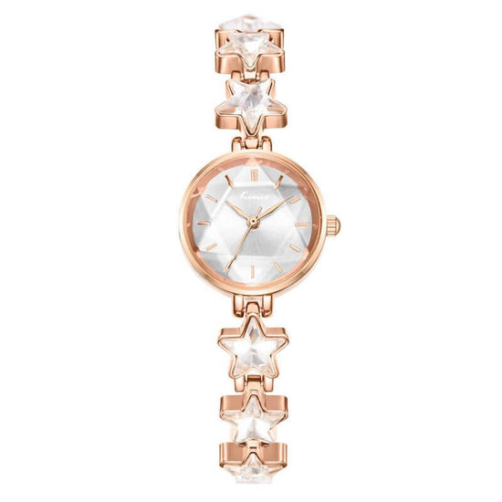 Bracelet Watch Ladies Stretch Buckle Light Luxury Rose Gold Quartz $95.50 Dana Fashion Color: White Women's Accessories Product information: Special function: decoration Display type: pointer Applicable people: female Style: Korean Waterproof: Yes Waterpr
