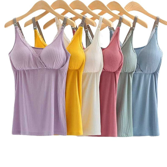Breast feeding vest with cross elastic bra $19.41 Dana Fashion Color: Bean Paste Size: 3XL Baby & Mother Fabric name: Modal Main fabric composition: cotton Main fabric ingredient content 95 (%) Product category camisole 1. Asian sizes are 1 to 2 sizes sma