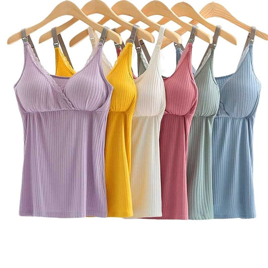 Breast feeding vest with cross elastic bra $19.41 Dana Fashion Color: Bean Paste Size: 3XL Baby & Mother Fabric name: Modal Main fabric composition: cotton Main fabric ingredient content 95 (%) Product category camisole 1. Asian sizes are 1 to 2 sizes sma