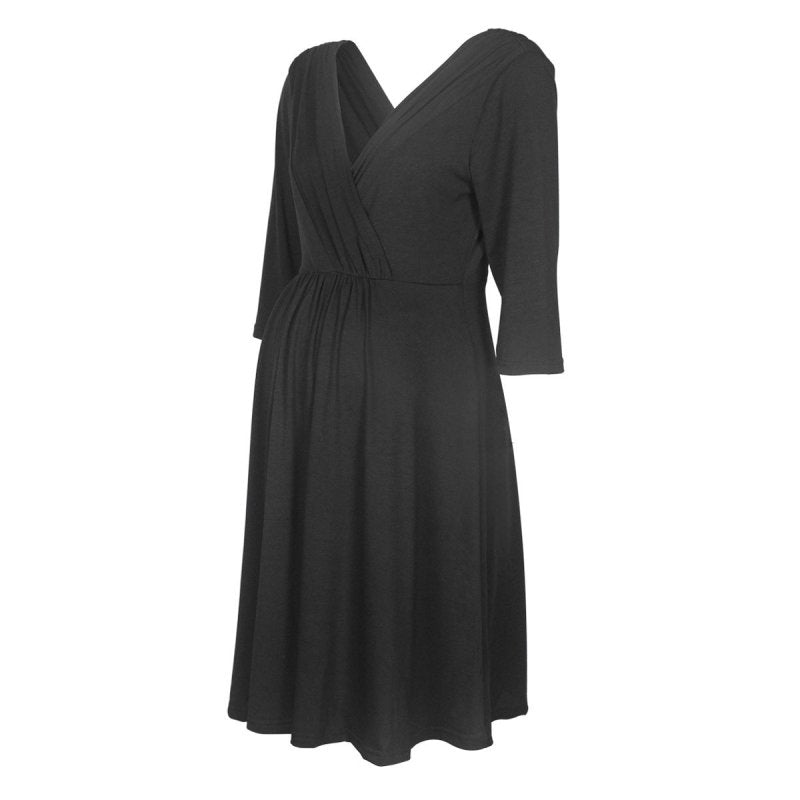 Breastfeeding dress $22.13 Dana Fashion Color: Claret Size: L Baby & Mother Main fabric composition: cotton Color: wine red, blue, black Size: S, M, L, XL, XXL size waistline bust Sleeve Length Length S 70-84 80-90 36 89 M 75-89 85-96 37 91 L 80-94 90-102