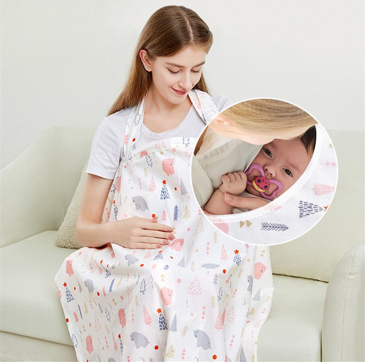 Breastfeeding Towel Vest Go Out And Fig Sling Pure Cotton Anti-lighting Artifact Nursing Clothes $34.02 Dana Fashion Color: Forest Elk Size: 100x70CM Baby & Mother Product information : Material: Cotton Size: 100*70cm Fabric: Pure cotton Pattern: plant fl