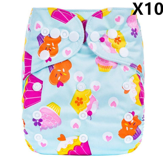 Breathable And Leak-proof Diapers For Baby Diapers $105.69 Dana Fashion style: K 10PCS Baby & Mother Product information Material: PUL knitted fabric + brushed cloth lining Applicable people: unlimited Specifications: Free size (adjustable by button) Suit
