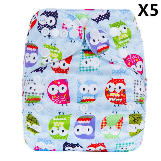Breathable And Leak-proof Diapers For Baby Diapers $55.01 Dana Fashion style: C 5PCS Baby & Mother Product information Material: PUL knitted fabric + brushed cloth lining Applicable people: unlimited Specifications: Free size (adjustable by button) Suitab