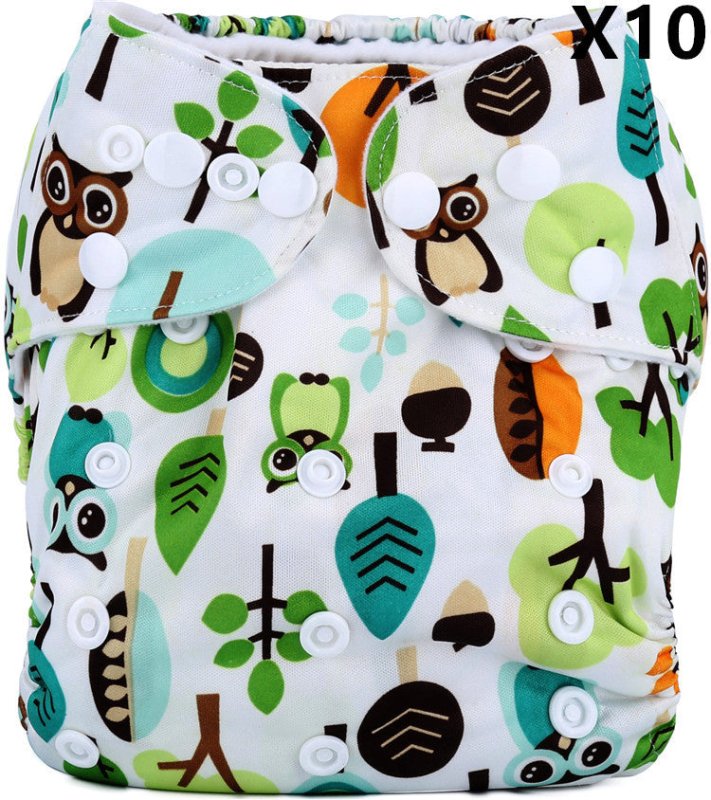 Breathable And Leak-proof Diapers For Baby Diapers $105.69 Dana Fashion style: F 10PCS Baby & Mother Product information Material: PUL knitted fabric + brushed cloth lining Applicable people: unlimited Specifications: Free size (adjustable by button) Suit