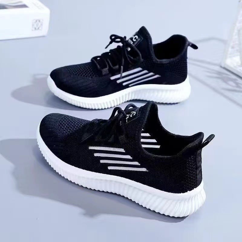 Breathable Casual Shoes Korean Sports Mesh Surface Soft Bottom Flyknit $23.50 Dana Fashion Color: C18 Black Size: 36 Women's shoes Product information: Pattern: solid color Applicable sports: Hiking Lining material: Cotton Color: C18 orange, C18 Green, C1