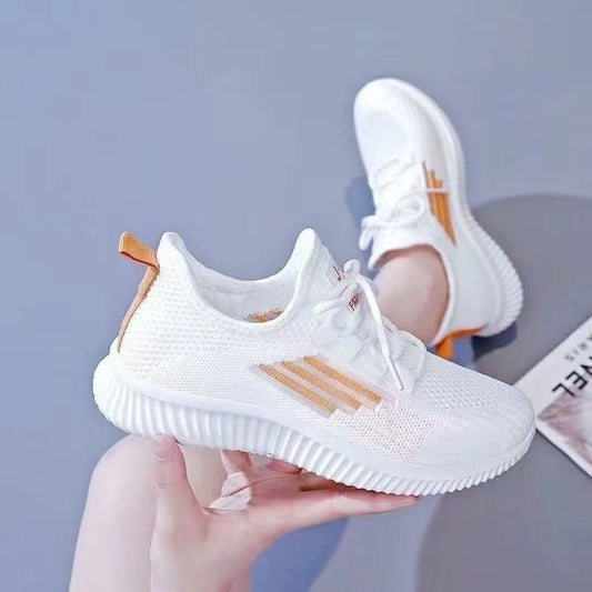 Breathable Casual Shoes Korean Sports Mesh Surface Soft Bottom Flyknit $23.50 Dana Fashion Color: C18 Black Size: 36 Women's shoes Product information: Pattern: solid color Applicable sports: Hiking Lining material: Cotton Color: C18 orange, C18 Green, C1