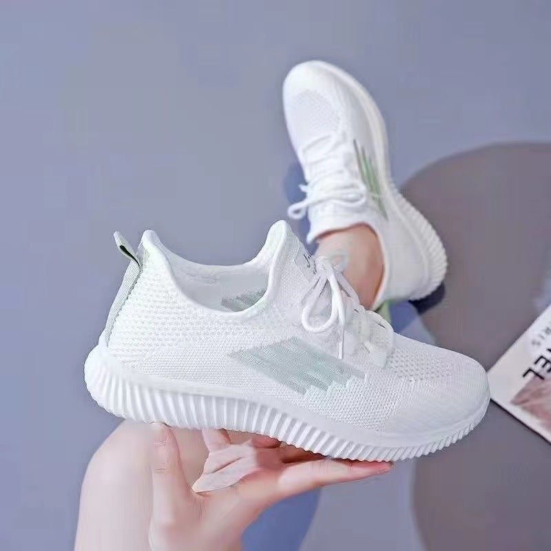 Breathable Casual Shoes Korean Sports Mesh Surface Soft Bottom Flyknit $23.50 Dana Fashion Color: C18 Black Size: 36 Women's shoes Product information: Pattern: solid color Applicable sports: Hiking Lining material: Cotton Color: C18 orange, C18 Green, C1