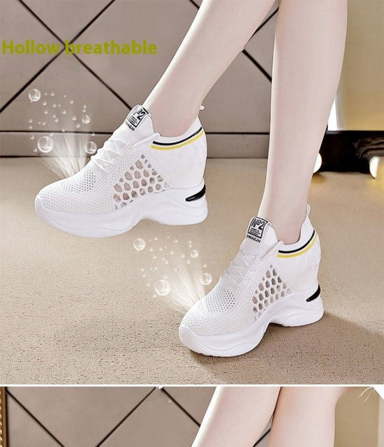 Breathable Slimming Height Increasing Insole Women's Shoes Casual Sneaker Women $39.99 Dana Fashion Color: 123 Black Size: 35 Women's shoes Product information: Pattern: solid color Applicable sports: Universal Lining material: Flyknit Color: 123 White, 1