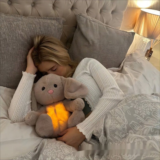 Breathing Rabbit Soothing Sensory Plush Toy With Relieve Anxiety Bunny Comforter Breathes For Newborn Conciliate Baby $29.30 Dana Fashion Color: New Breathing Rabbit Height: 32cm Toys & Hobbies Overview: This is a unique plush toy that helps comfort your