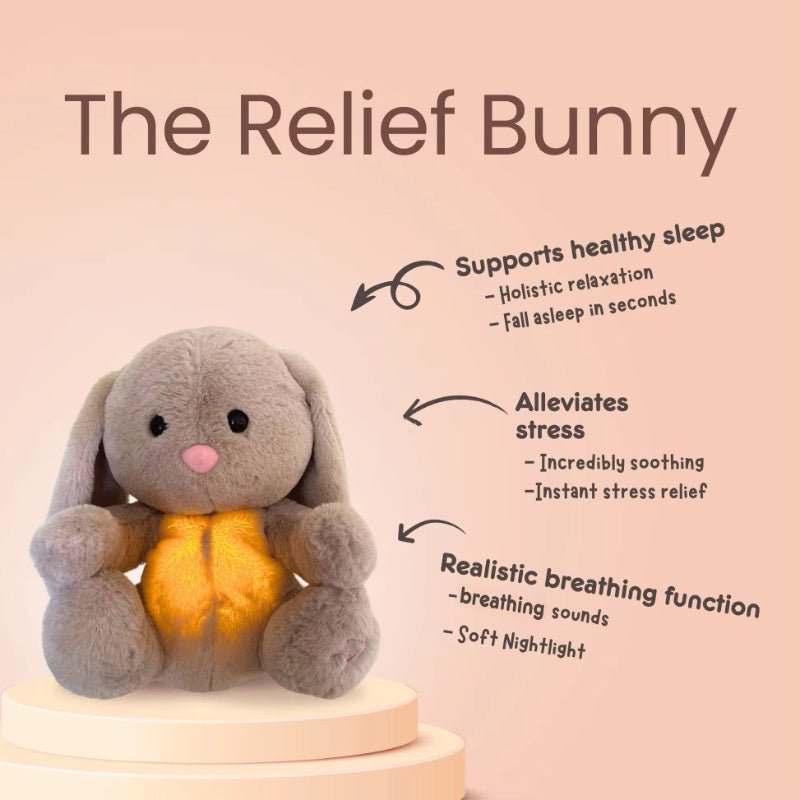 Breathing Rabbit Soothing Sensory Plush Toy With Relieve Anxiety Bunny Comforter Breathes For Newborn Conciliate Baby $29.30 Dana Fashion Color: New Breathing Rabbit Height: 32cm Toys & Hobbies Overview: This is a unique plush toy that helps comfort your