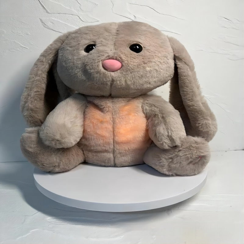 Breathing Rabbit Soothing Sensory Plush Toy With Relieve Anxiety Bunny Comforter Breathes For Newborn Conciliate Baby $29.30 Dana Fashion Color: New Breathing Rabbit Height: 32cm Toys & Hobbies Overview: This is a unique plush toy that helps comfort your