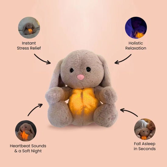 Breathing Rabbit Soothing Sensory Plush Toy With Relieve Anxiety Bunny Comforter Breathes For Newborn Conciliate Baby $29.30 Dana Fashion Color: New Breathing Rabbit Height: 32cm Toys & Hobbies Overview: This is a unique plush toy that helps comfort your