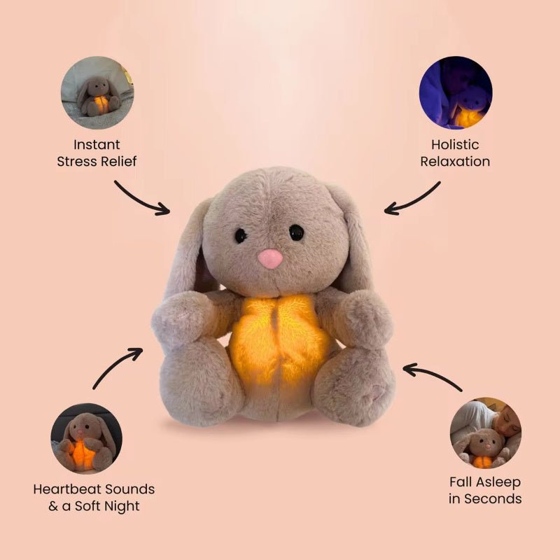 Breathing Rabbit Soothing Sensory Plush Toy With Relieve Anxiety Bunny Comforter Breathes For Newborn Conciliate Baby $29.30 Dana Fashion Color: New Breathing Rabbit Height: 32cm Toys & Hobbies Overview: This is a unique plush toy that helps comfort your