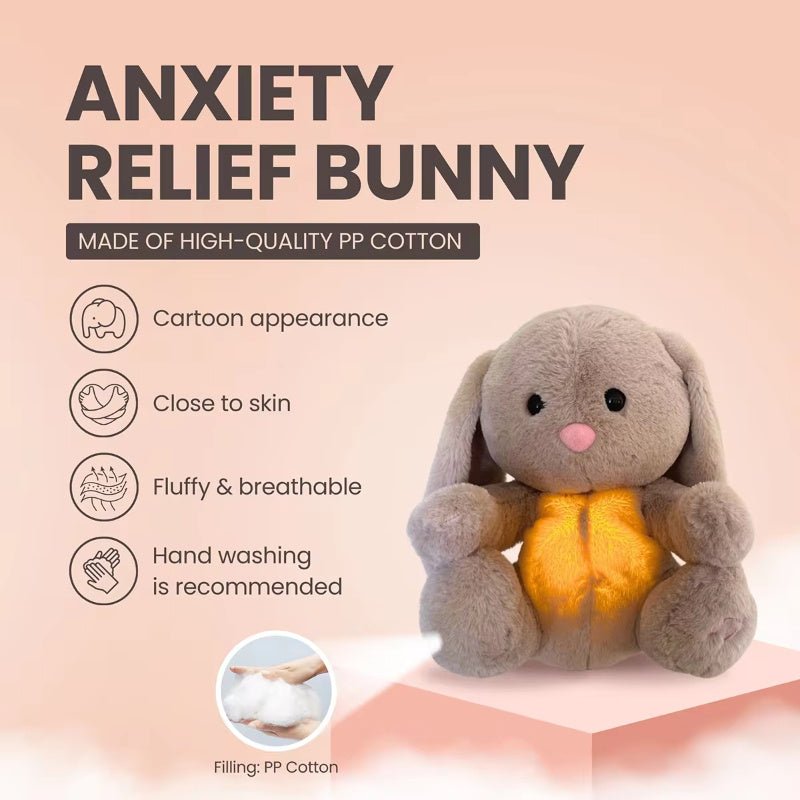 Breathing Rabbit Soothing Sensory Plush Toy With Relieve Anxiety Bunny Comforter Breathes For Newborn Conciliate Baby $29.30 Dana Fashion Color: New Breathing Rabbit Height: 32cm Toys & Hobbies Overview: This is a unique plush toy that helps comfort your