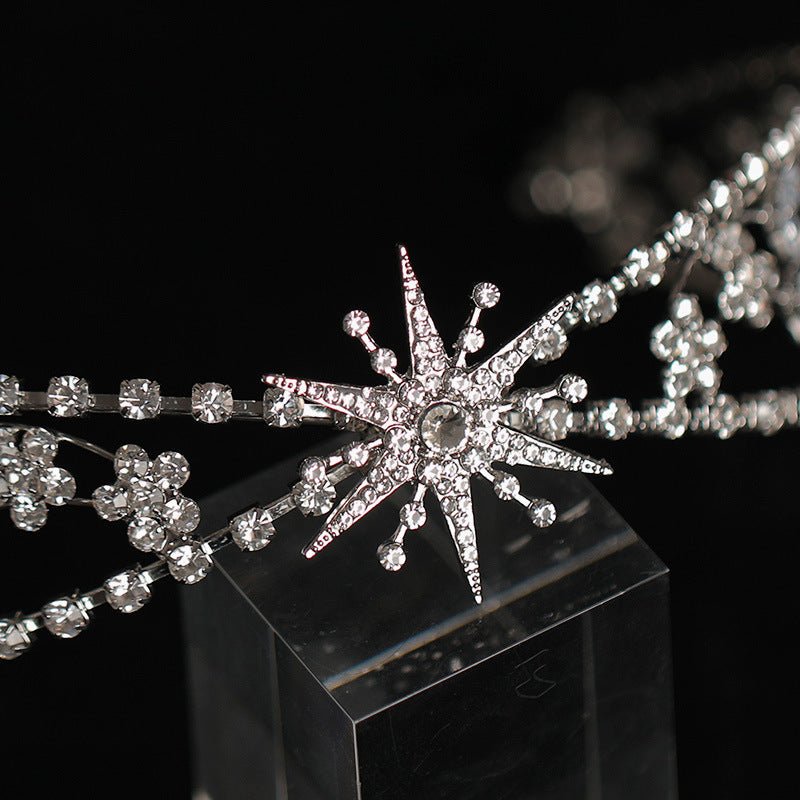 Bridal Crown Headdress Rhinestone Zircon Headband Light Luxury Wedding Wedding Accessories $35.82 Dana Fashion Color: White Women's Accessories Product information: Treatment Process: Electroplating Color: HG783 Style: Women's Material: Alloy Shape: Crown