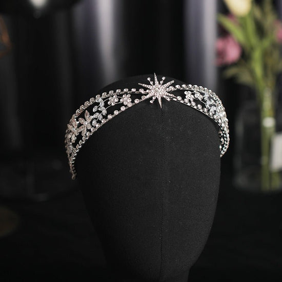 Bridal Crown Headdress Rhinestone Zircon Headband Light Luxury Wedding Wedding Accessories $35.82 Dana Fashion Color: White Women's Accessories Product information: Treatment Process: Electroplating Color: HG783 Style: Women's Material: Alloy Shape: Crown