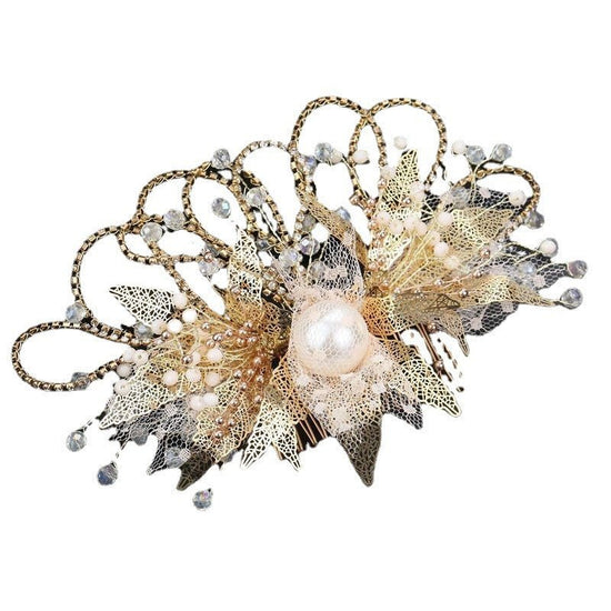 Bridal Head-mounted Antique Style Classical Wedding Hair Accessories $86.37 Dana Fashion Color: Ear Clip Women's Accessories Product information: Color :Seven-pieceear Hook, Seven-pieceear Clip Material: Pearl Packing list: Hair accessories * 7-piece set