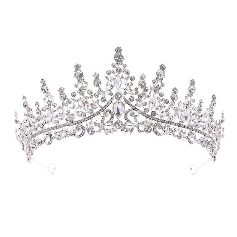Bridal Headdress Crown Vintage Necklace Three-piece Earrings Set Pack $68.14 Dana Fashion Color: White Women's Accessories Product information: Treatment Process: Electroplating Color: White Style: Women's Material: Alloy Packing list: Headband+necklace+e