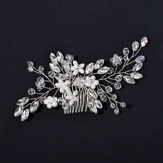 Bridal Wedding Handmade Pearl Crystal Hair Comb $25.72 Dana Fashion Color: Blue 5pcs set Women's Accessories Product information: Color: gold 5 in one group, silver 5 in one group, Green 5 in one group, Blue 5 in one group, Red 5 in one group, silver TS v