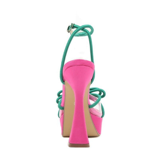 Bright Color-blocking Bow Thick-soled Buckle Chunky High Heels $49.99 Dana Fashion Color: Rose Red Green Size: 35 Women's clothing معلومات المنتج: مادة البطانة: بولي يوريثين شكل حامل أصابع القدم: رأس مربع اللون: وردي/أخضر مادة الجزء العلوي من الحذاء: بولي
