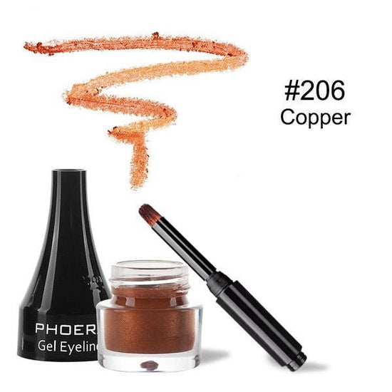 Brown Novice Makeup Black Eye Liner Makeup Makeup $25.34 Dana Fashion Color: Copper makeup Product information: Composition: mineral Efficacy: Beautify the eyes Type: Eyeliner, Eyeliner Net content: 2.2g Weight: 19g