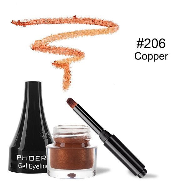 Brown Novice Makeup Black Eye Liner Makeup Makeup $25.34 Dana Fashion Color: Copper makeup Product information: Composition: mineral Efficacy: Beautify the eyes Type: Eyeliner, Eyeliner Net content: 2.2g Weight: 19g