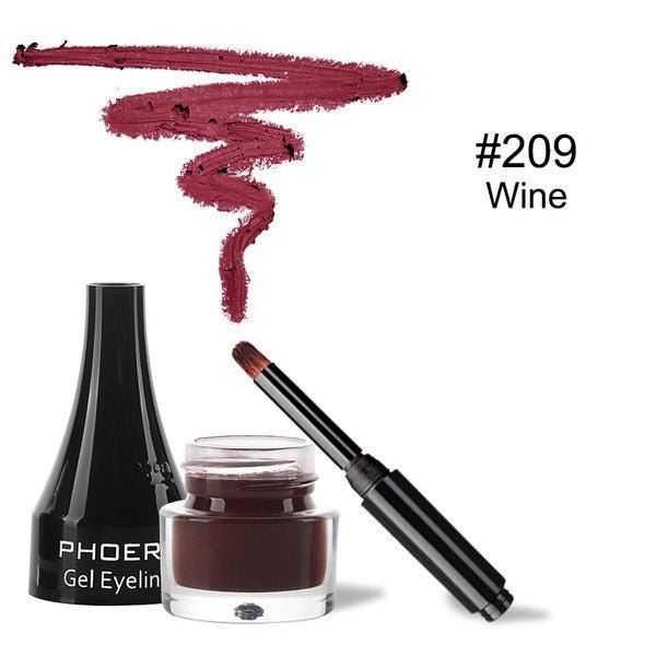 Brown Novice Makeup Black Eye Liner Makeup Makeup $25.34 Dana Fashion Color: Wine makeup Product information: Composition: mineral Efficacy: Beautify the eyes Type: Eyeliner, Eyeliner Net content: 2.2g Weight: 19g